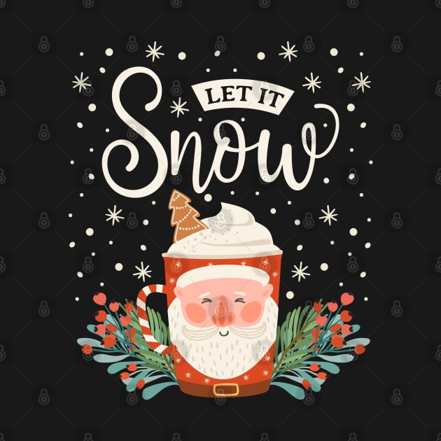 Let it snow hot cocoa santa by la'lunadraw