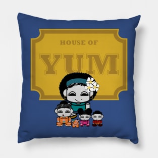 O'BABYBOT: House of Yum Family Pillow