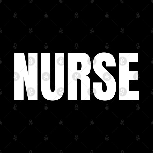 Nurse Word - Simple Bold Text by SpHu24