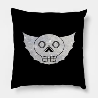 Bat Winged Skull - Stone Pillow