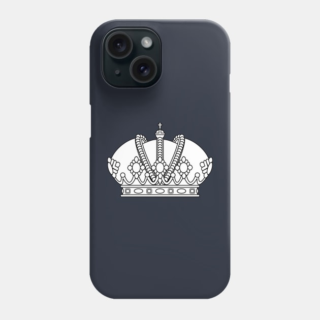 Imperial Crown (white) Phone Case by PabloDeChenez