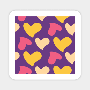 Analisa: Purple, Pink and Yellow Love Magnet