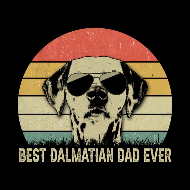 vintage best dalmatian dad ever shirt father's day gift by blacks store