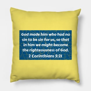 Bible Verse 2 Corinthians 5:21 Pillow