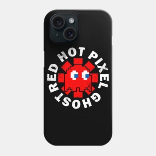 Red Hot Pixel Ghost Phone Case