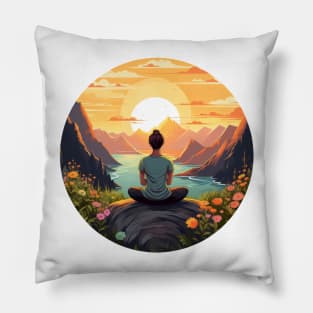 Peaceful outlook on life. Pillow