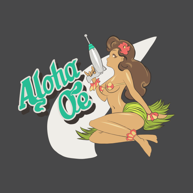 Space Dandy Aloha Oe by freezinghot