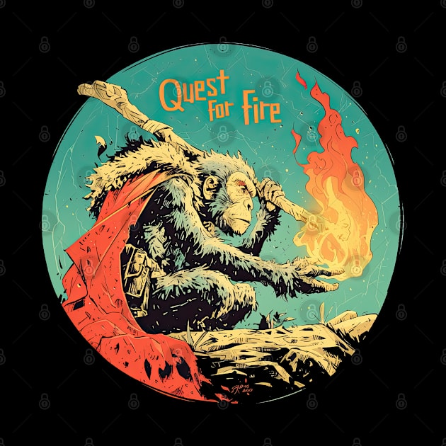 Quest for Fire Iron Maiden monkey by obstinator