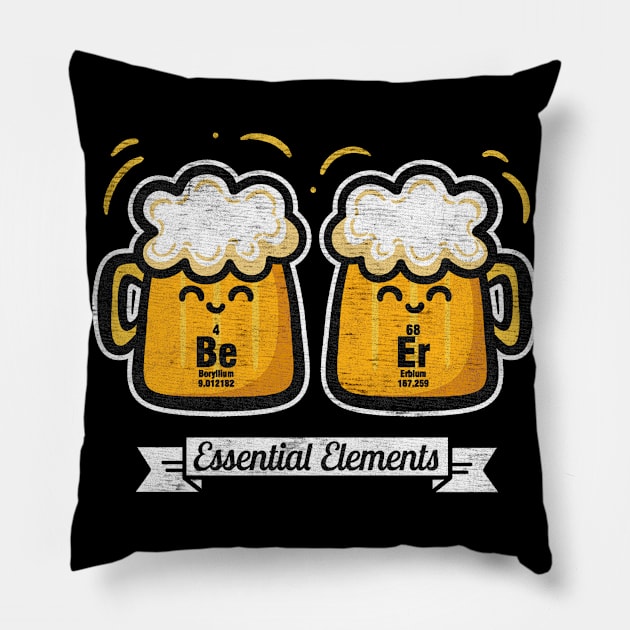 Beer Elements Pillow by lindyss