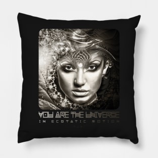 You Are The Universe In Ecstatic Motion - Rumi Quote - Meditation Bliss Yoga Pillow