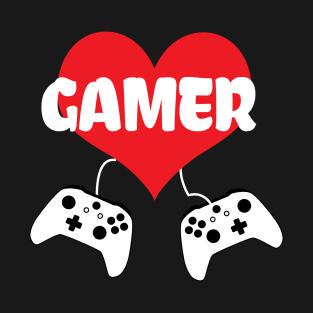 Gamer Heart With Video Game Controller T-Shirt