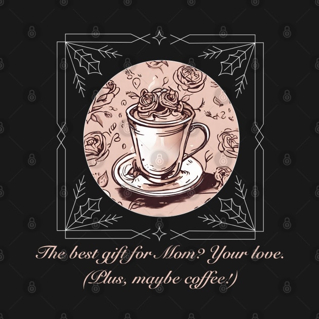 The best gift for Mom? Your love. (Plus, maybe coffee!) (Motivational and Inspirational Quote) by Inspire Me 