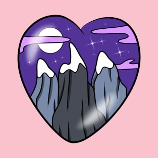 Mountain heart T-Shirt