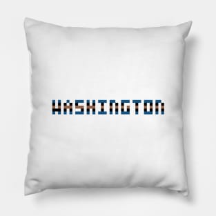 Pixel Hockey City Washington 2000 Retro Pillow