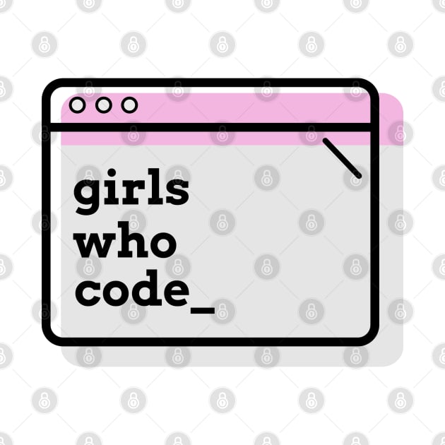 Girls Who Code Pink by alissawang