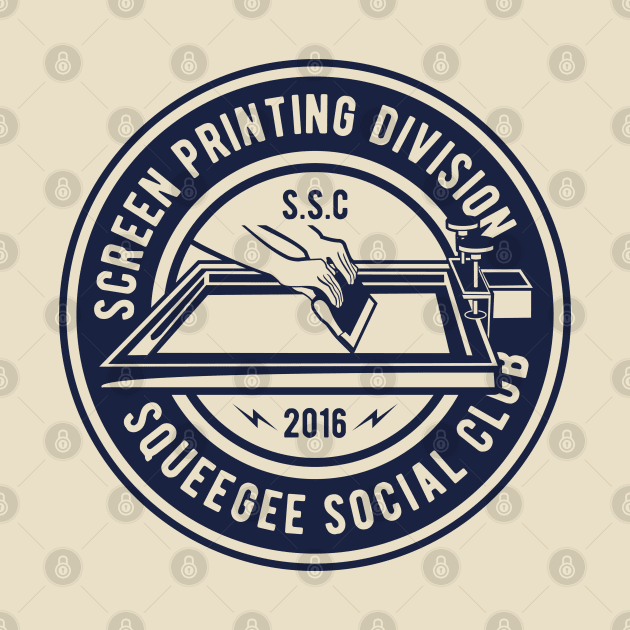 Screen Printing Division: Squeegee Social Club Design by Jarecrow 