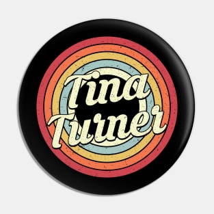 Tina Proud Name Retro Rainbow Tribute Pin