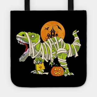 Funny Halloween Boys T Rex Dinosaur Mummy Costume Tote