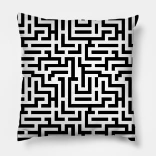 Complex Labyrinth Pattern Pillow