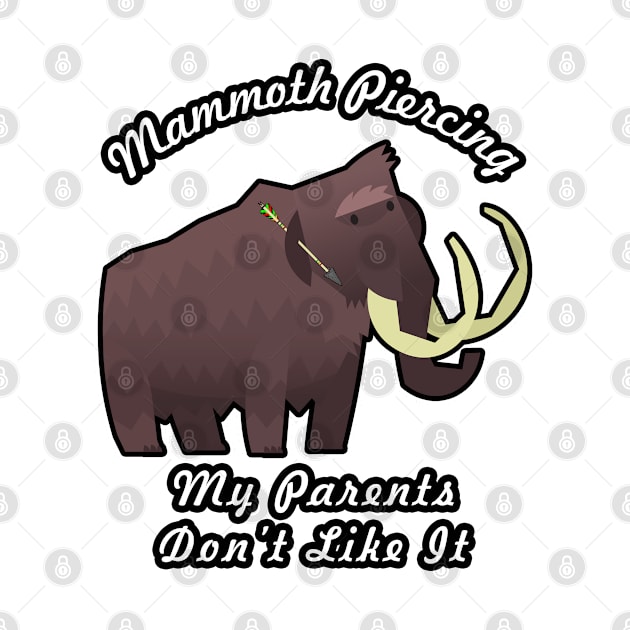 🦖 Rebellious Woolly Mammoth Loves His Mammoth Piercing by Pixoplanet