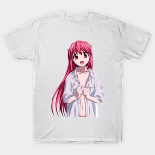 Camiseta Camisa Personalizada Anime Elfen Lied Clássico Hd 0