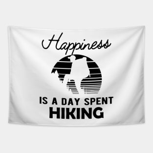 Hiker - Happiness is a day spent hiking Tapestry