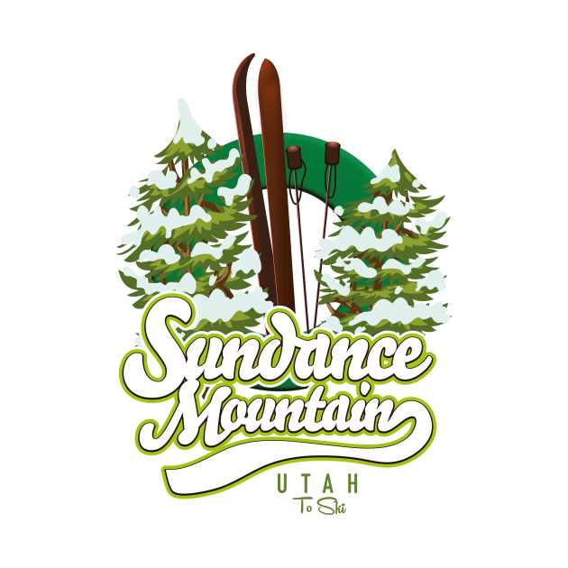 Sundance Mountain Utah Ski logo by nickemporium1