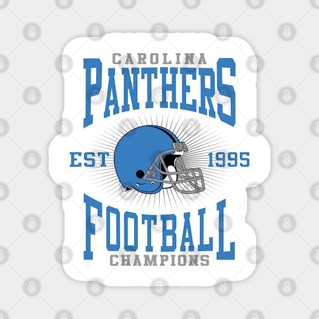 Carolina Panthers Football Champions Magnet by genzzz72