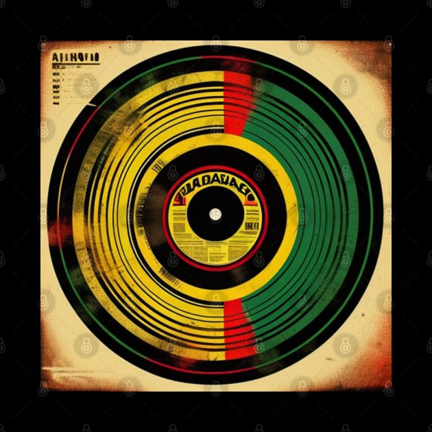 Reggae Music Rasta Colors Vinyl Album by musicgeniusart