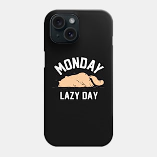 monday lazy day Phone Case