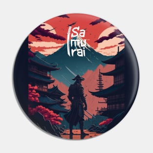 Futuristic Samurai: A Journey Through Time and Tradition Pin