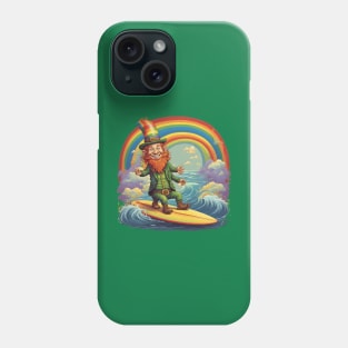 Leprechaun on the surf! #4 Phone Case