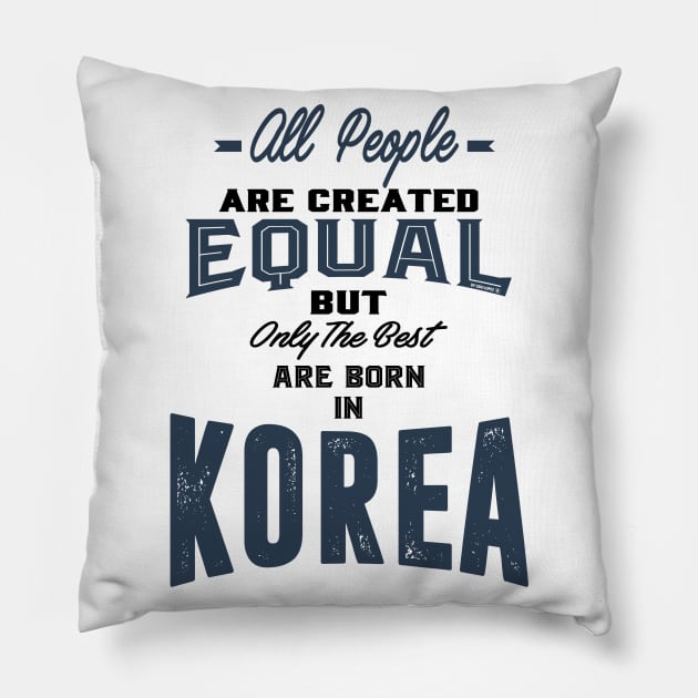 Born in Korea Pillow by C_ceconello