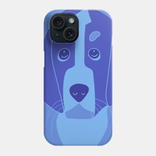 Blue head dog Phone Case