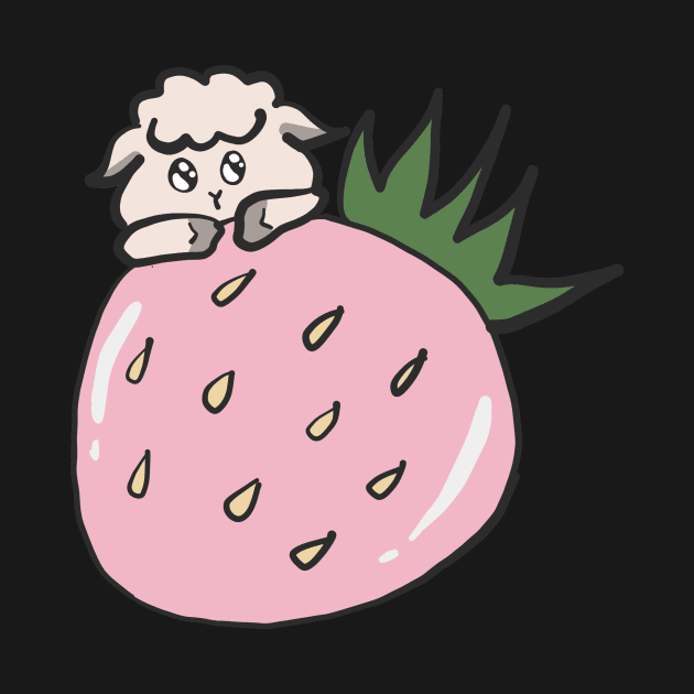 Strawberry Sheep Baby by jenartfart