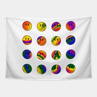 Mini Smiley Faces Bundle - LGBTQ+ Pride Tapestry