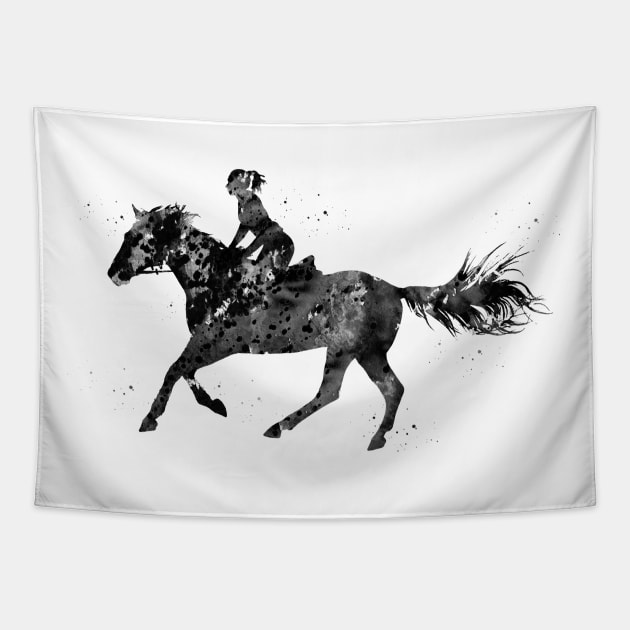 Horse Riding Tapestry by erzebeth