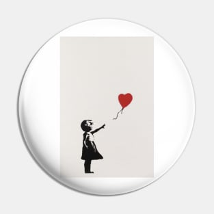 Banksy Girl With Red Balloon Pin