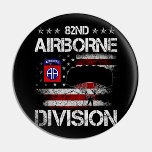 Proud U.S 82nd AIRBORNE Division Veterans Day Pin