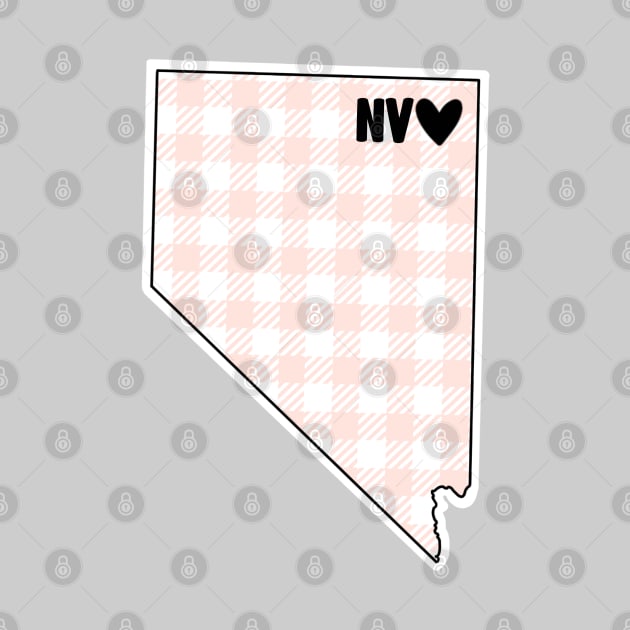 USA States: Nevada (pink plaid) by LetsOverThinkIt