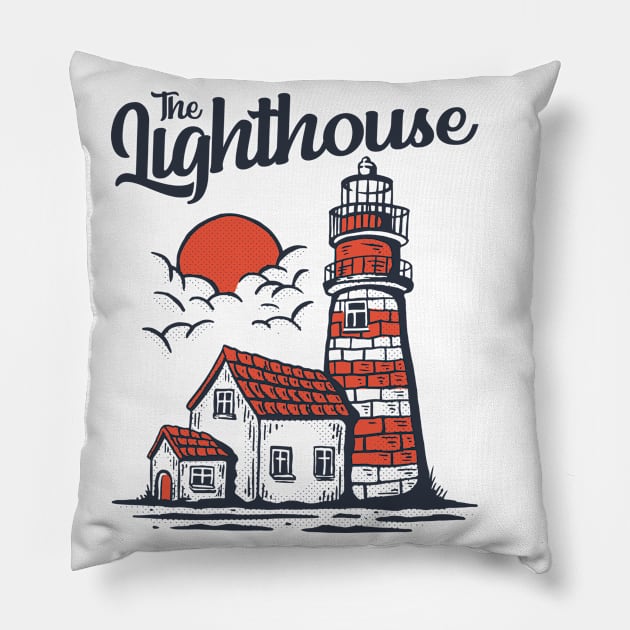 THE LIGHT HOUSE DESIGN Pillow by Mahmoud