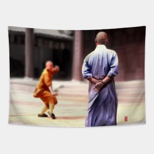 Shaolin Monks Tapestry