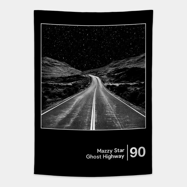 Ghost Highway - Minimalist Style Graphic Design Tapestry by saudade