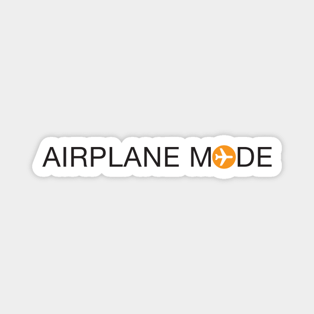 Airplane Mode Magnet by adcastaway