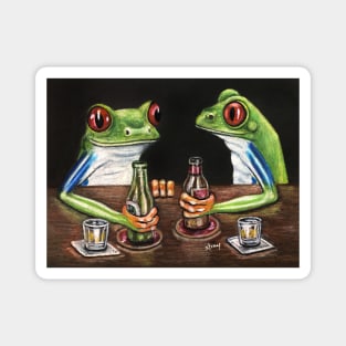 "Beer & Shots" - Frogs After Five collection Magnet