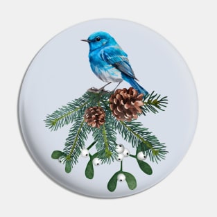 Mountain Bluebird Wild Birds Bird Lovers Birders Pin