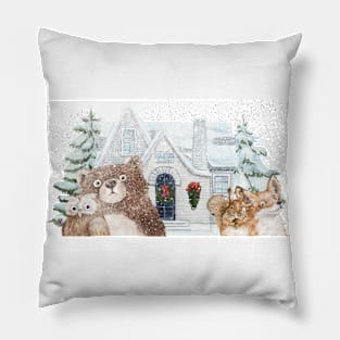 Funny Christmas Pets Pillow