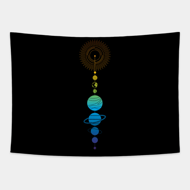 Solar System Tapestry by BeCreativeHere