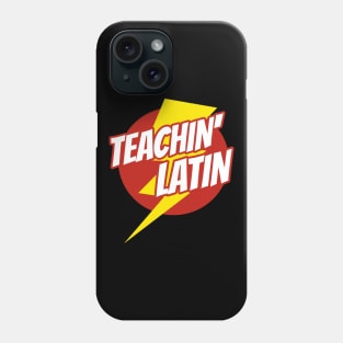 Super Latin Teacher - Funny Teacher Superhero Lightning Edition Phone Case