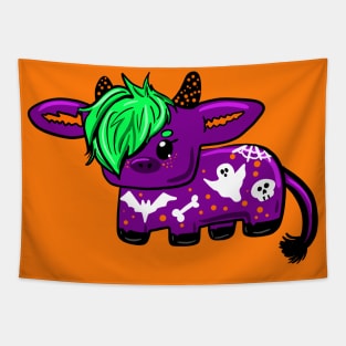 Spooky cow Tapestry